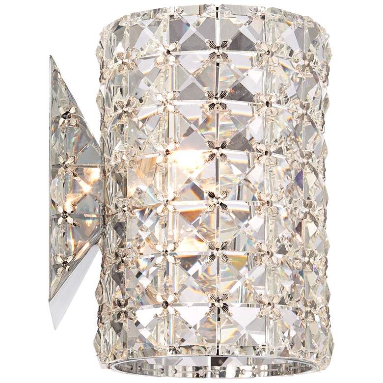 Image 6 Cesenna 6 1/2 inch High Crystal Cylinder LED Wall Sconce more views