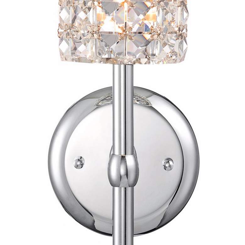 Image 4 Cesenna Cylinder 16" High Modern Crystal LED Wall Sconce more views
