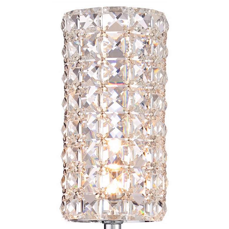 Image 5 Cesenna Cylinder 16" High Modern Crystal LED Wall Sconce more views