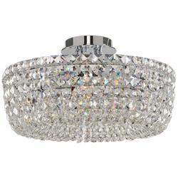 Cessano 18" Wide Polished Chrome 5-Light Ceiling Light