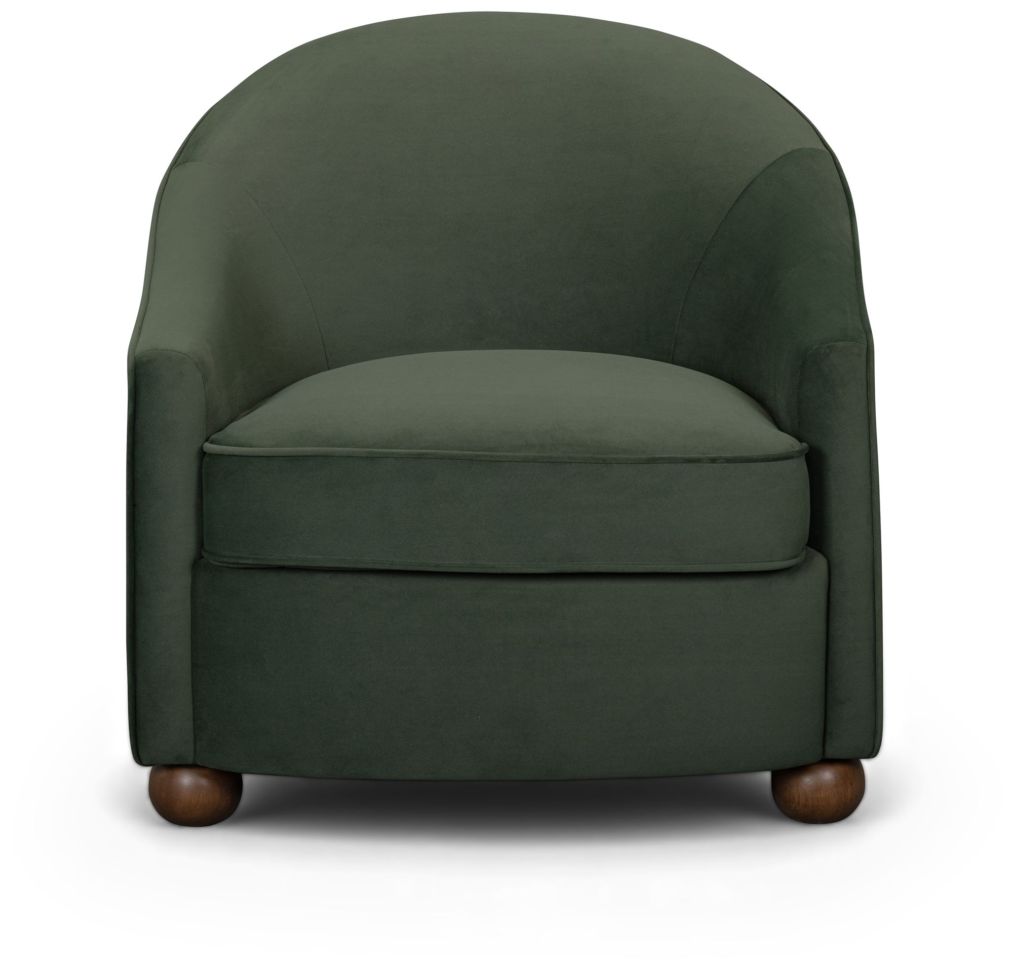 Image 2 Cettie Green Velvet Accent Chair more views