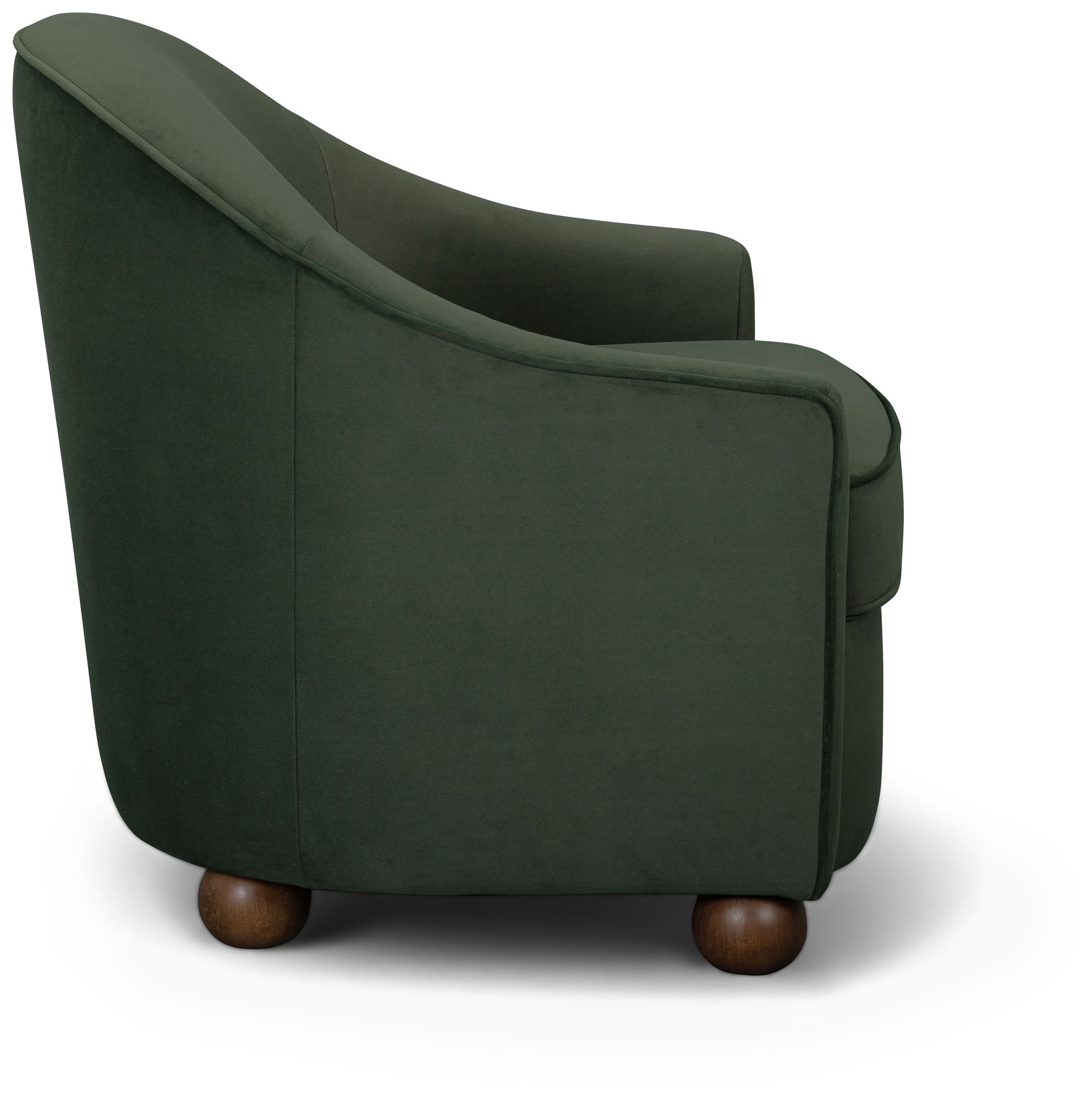 Image 3 Cettie Green Velvet Accent Chair more views
