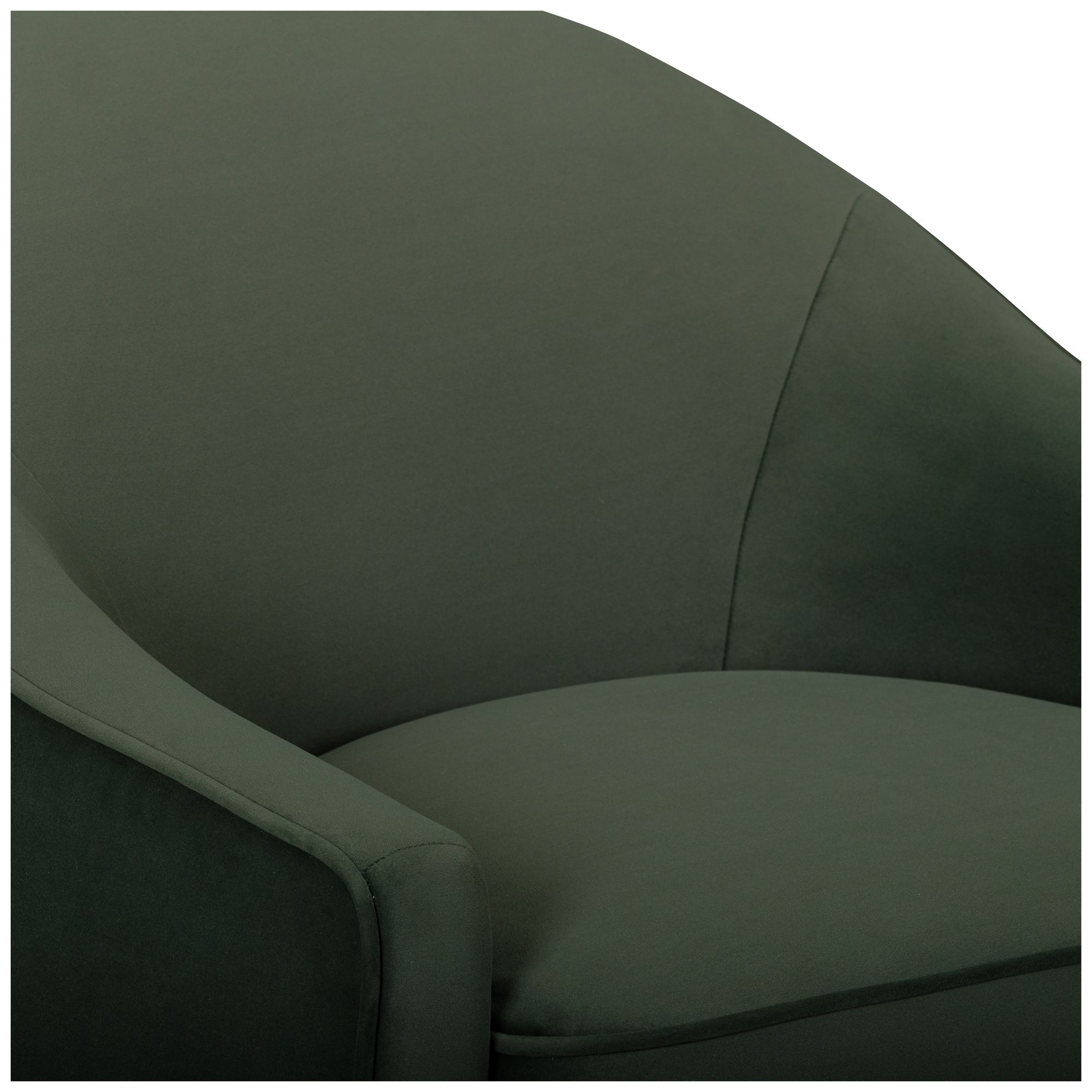 Image 4 Cettie Green Velvet Accent Chair more views