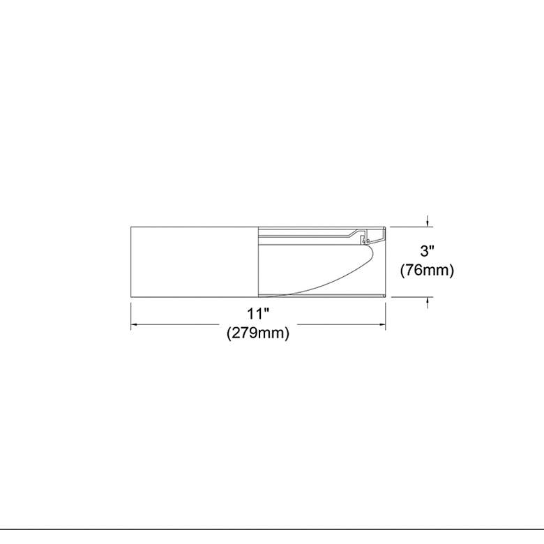 Image 4 CFLD 11" Wide Eggshell LED Ceiling Light more views