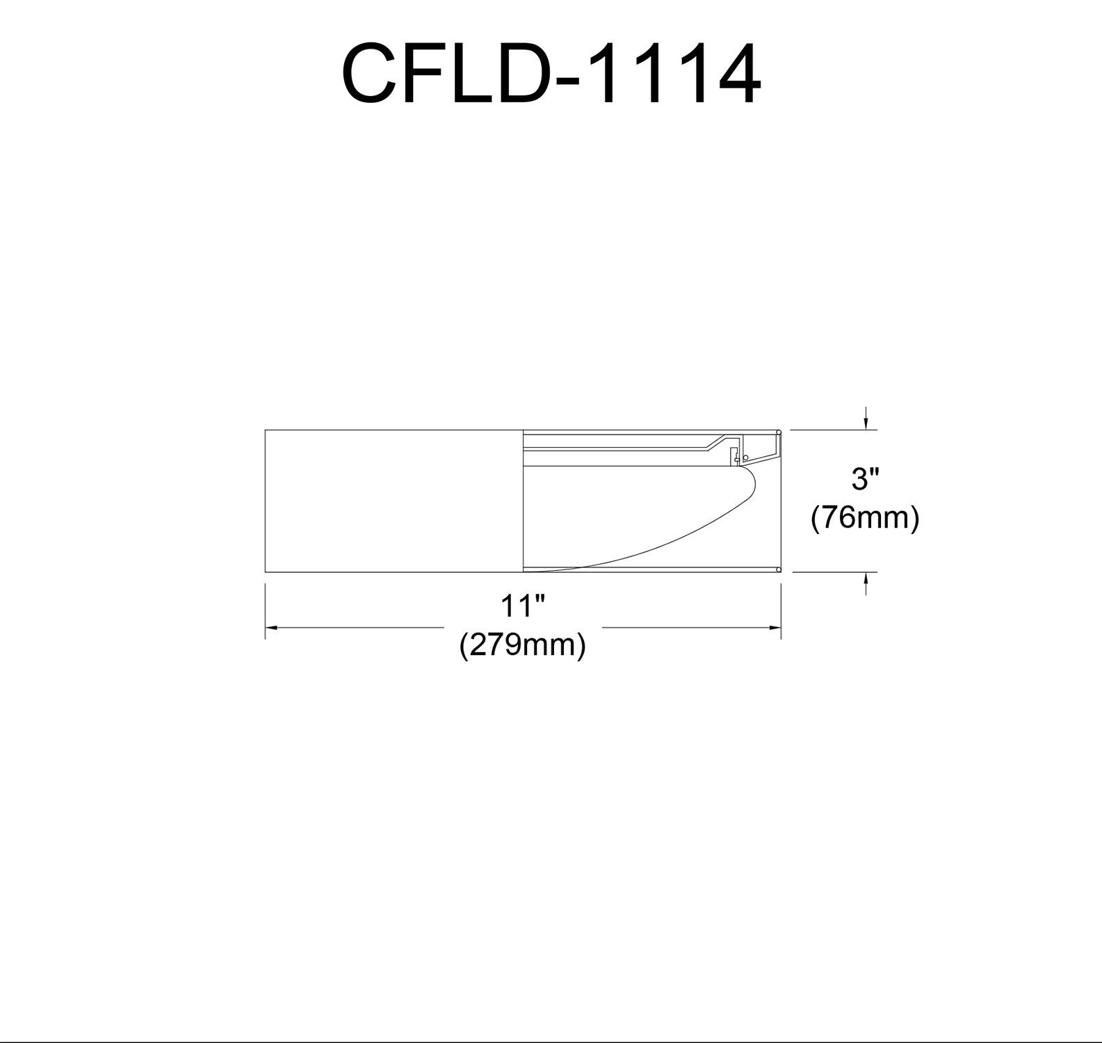 Image 5 CFLD 11" Wide Eggshell LED Ceiling Light more views