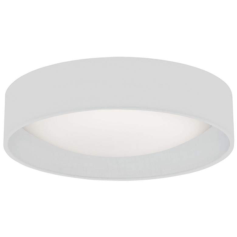 Image 1 CFLD 11" Wide White Shade LED Flush Mount
