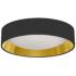 CFLD 15" Wide Black and Gold Shade LED Flush Mount