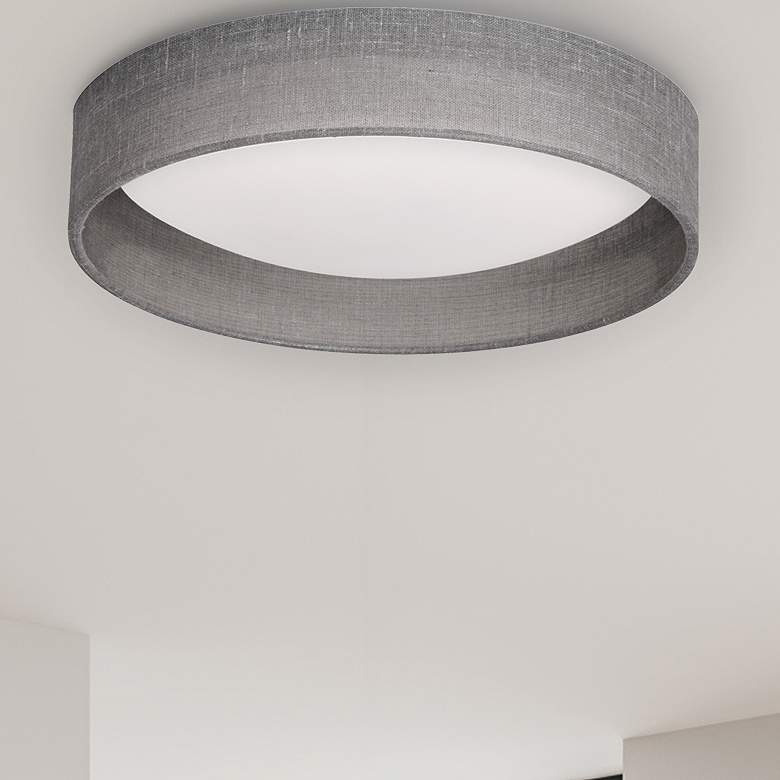Image 1 CFLD 15" Wide Satin Chrome LED Ceiling Light
