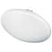 CFLED 16" Wide White Shade Ceiling Flush Mount