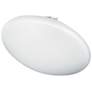 CFLED 16" Wide White Shade Ceiling Flush Mount