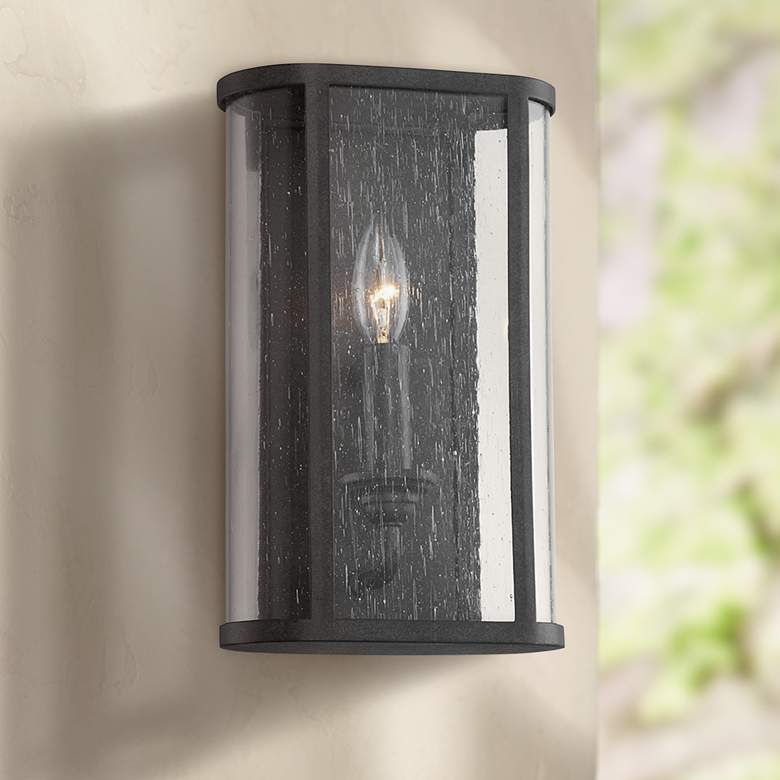 Image 1 Chace 12 inch High Forged Iron Outdoor Wall Light