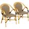 Chace Natural Bent Rattan Dining Armchair Set of 2