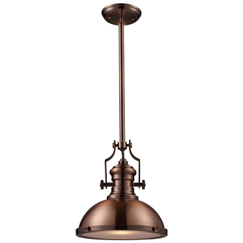 Image 1 Chadwick 13" Wide 1-Light Pendant - Antique Copper
