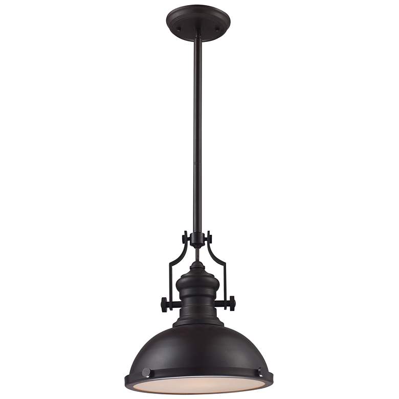 Image 1 Chadwick 13" Wide 1-Light Pendant - Oiled Bronze