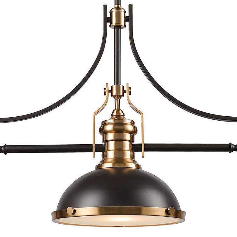 Image 4 Chadwick 47 inch Wide 3-Light Linear Chandelier - Oil Rubbed Bronze more views