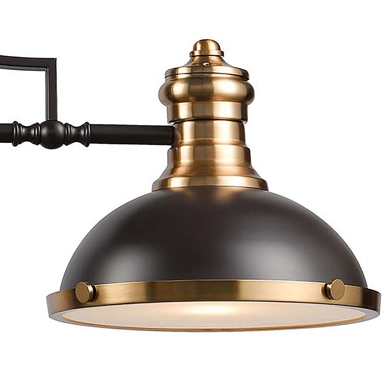 Image 5 Chadwick 47 inch Wide 3-Light Linear Chandelier - Oil Rubbed Bronze more views