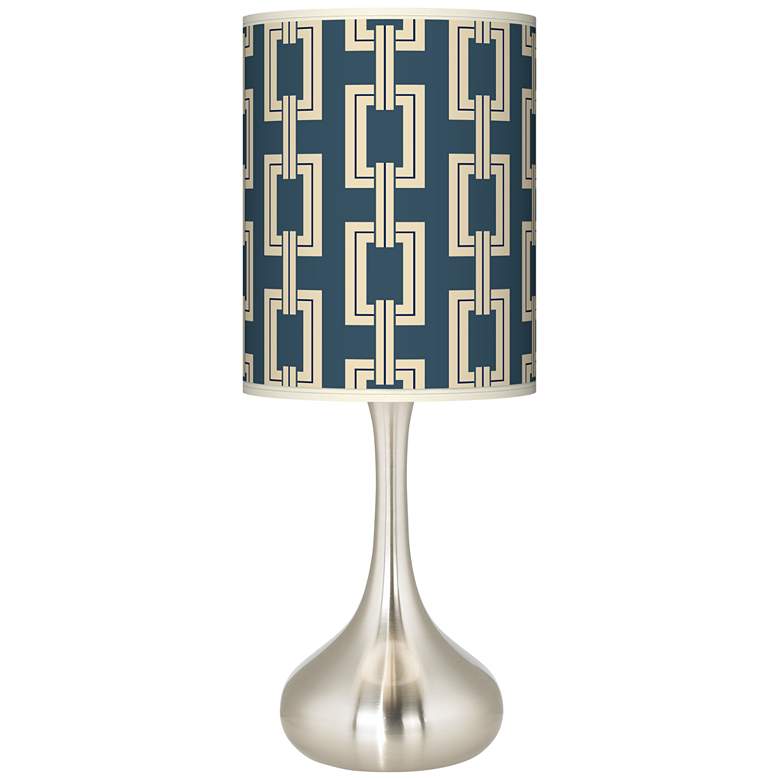 Image 1 Chain Links Vanilla Giclee Droplet Table Lamp