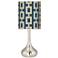 Chain Links Vanilla Giclee Droplet Table Lamp