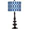Chain Reaction Giclee Paley Black Table Lamp