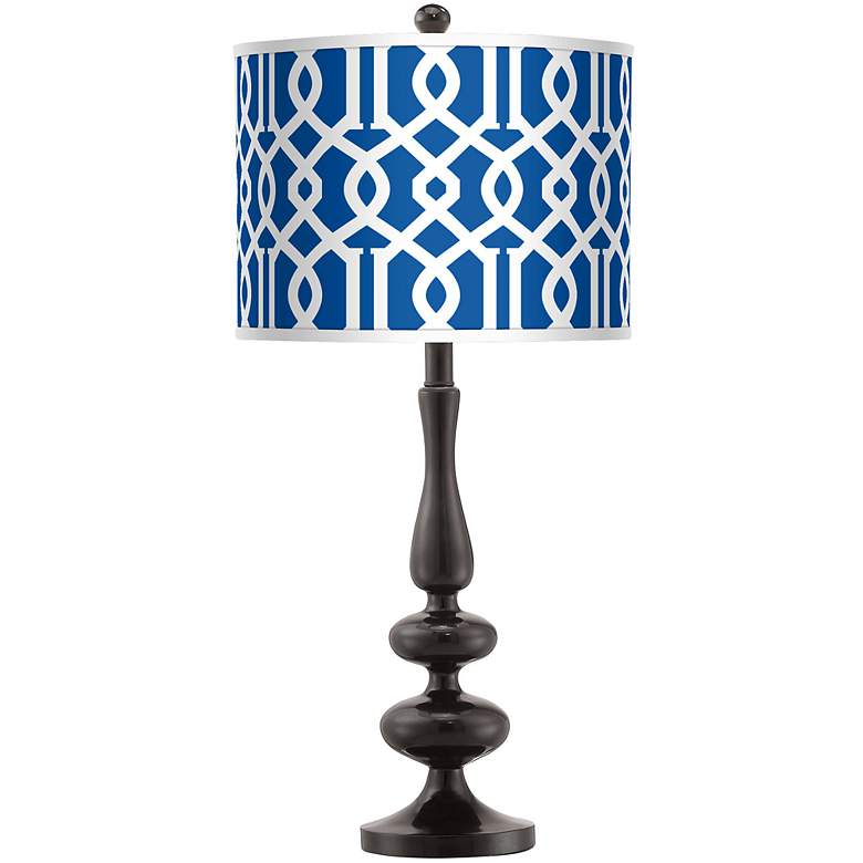 Image 1 Chain Reaction Giclee Paley Black Table Lamp