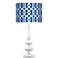 Chain Reaction Giclee Paley White Table Lamp