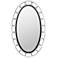 Chains of Love 24x40 Oval Wall Mirror - Matte Black/Textured Silver
