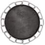 3_Chains of Love Matte Black and Silver 30" Round Wall Mirror more views