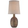 Chalane Hammered Antique Bronze Modern Table Lamp by 360 Lighting
