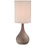 Chalane Hammered Gourd Bronze Table Lamp in scene
