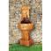 Chalet 60" High Relic Lava Stone Outdoor Wall Fountain