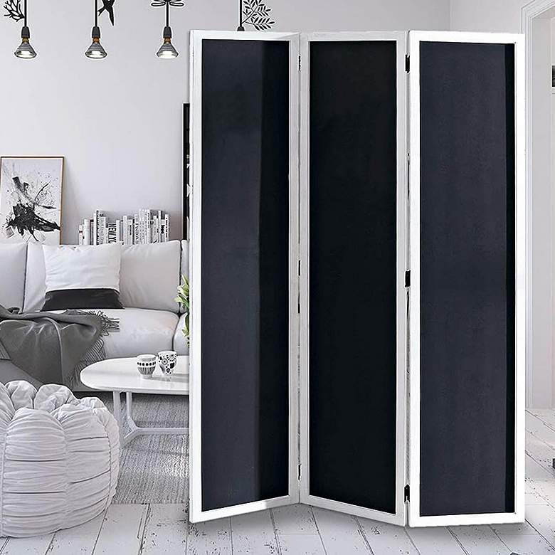 Image 1 Chalkboard 50" Wide 3-Panel Screen/Room Divider
