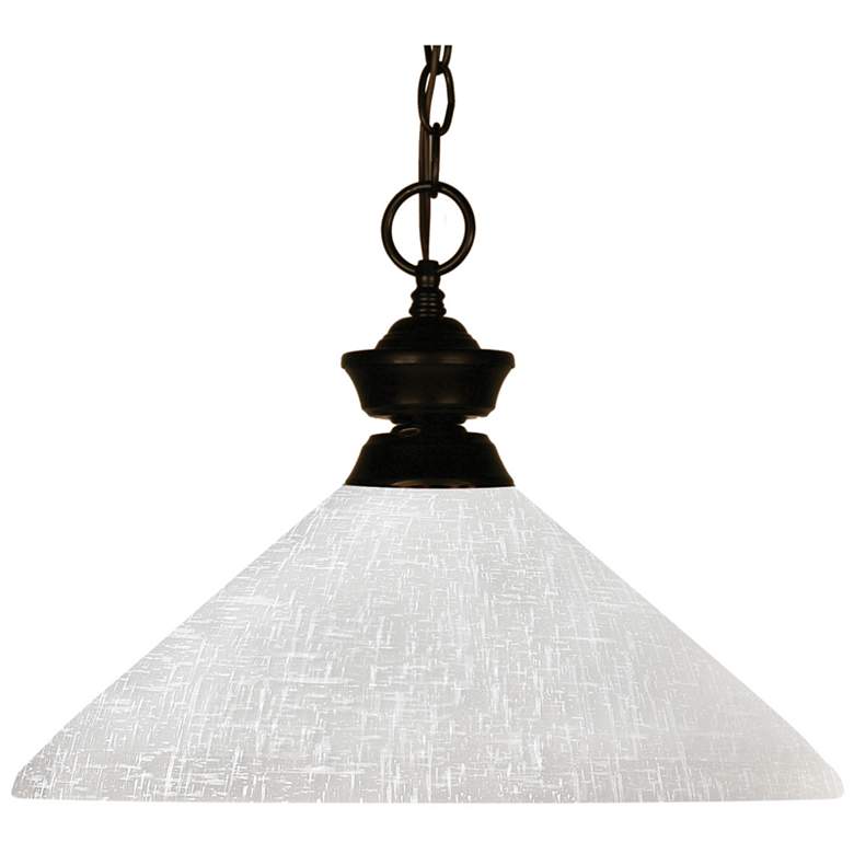 Image 1 Challenger by Z-Lite Bronze 1 Light Pendant