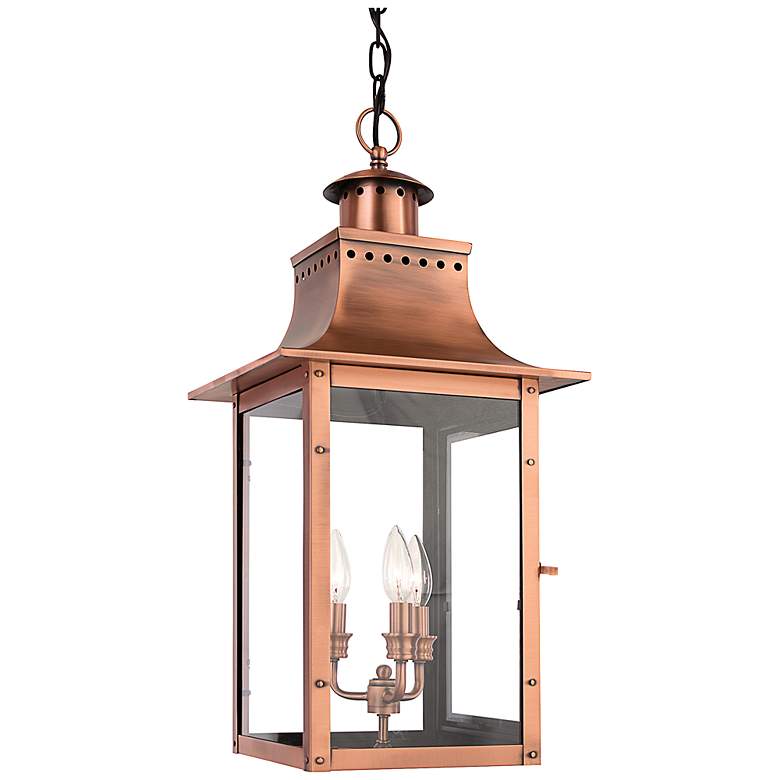 Image 2 Chalmers 3-Lt Aged Copper Mini Pendant