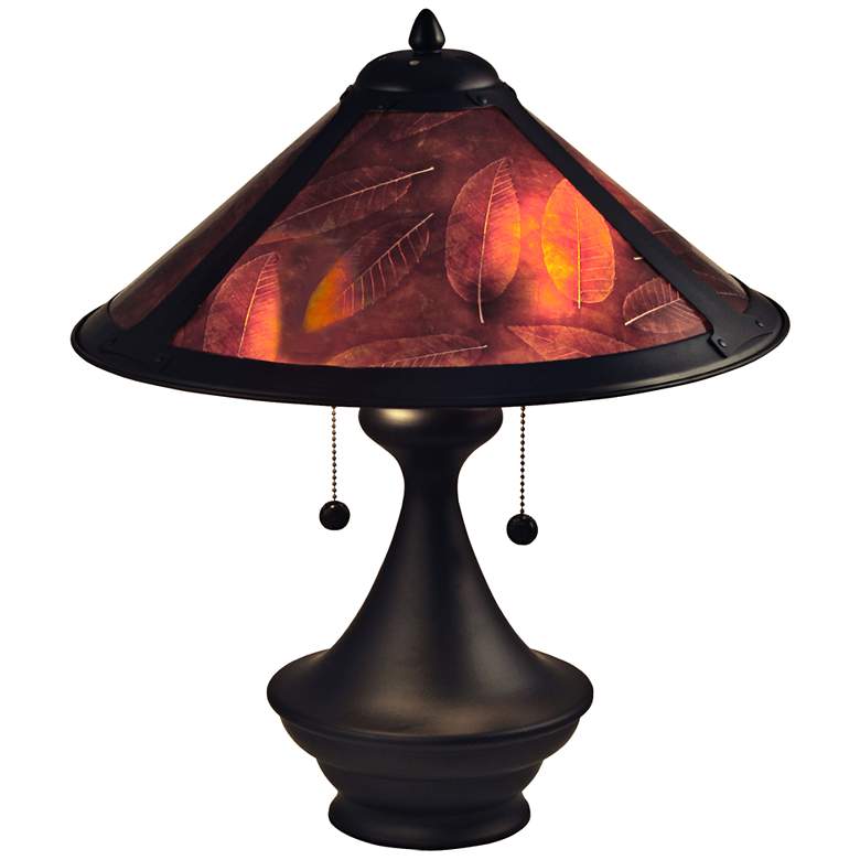 Image 1 Chalton 2-Light Real Mica Shade Table Lamp by Dale Tiffany