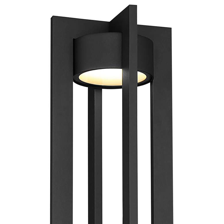 Image 2 Chamber 20.31"H x 7"W 1-Light Post Light in Black more views