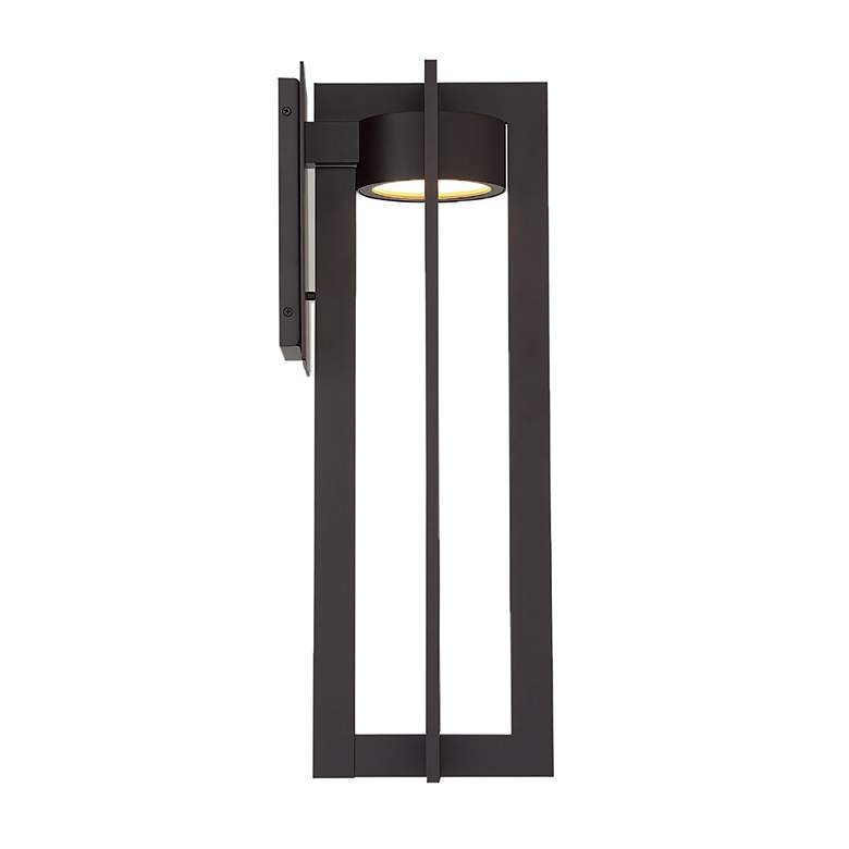 Image 3 Chamber 25"H x 8.5"W 1-Light Outdoor Wall Light in Black more views
