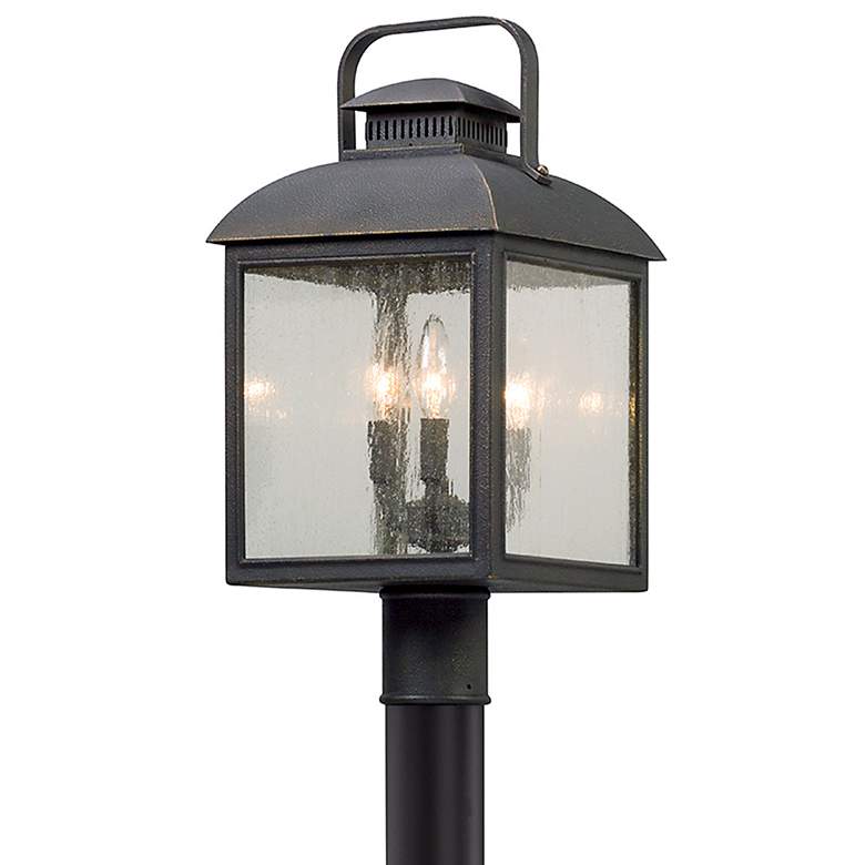 Image 1 Chamberlain 20 inch High Vintage Bronze Outdoor Post Light