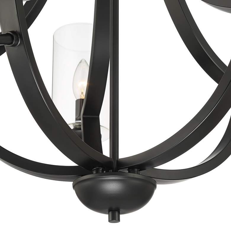 Image 5 Chamberlin 27 inch Wide Black 5-Light Chandelier more views