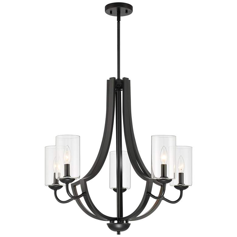 Image 6 Chamberlin 27 inch Wide Black 5-Light Chandelier more views