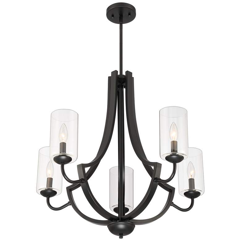 Image 7 Chamberlin 27 inch Wide Black 5-Light Chandelier more views