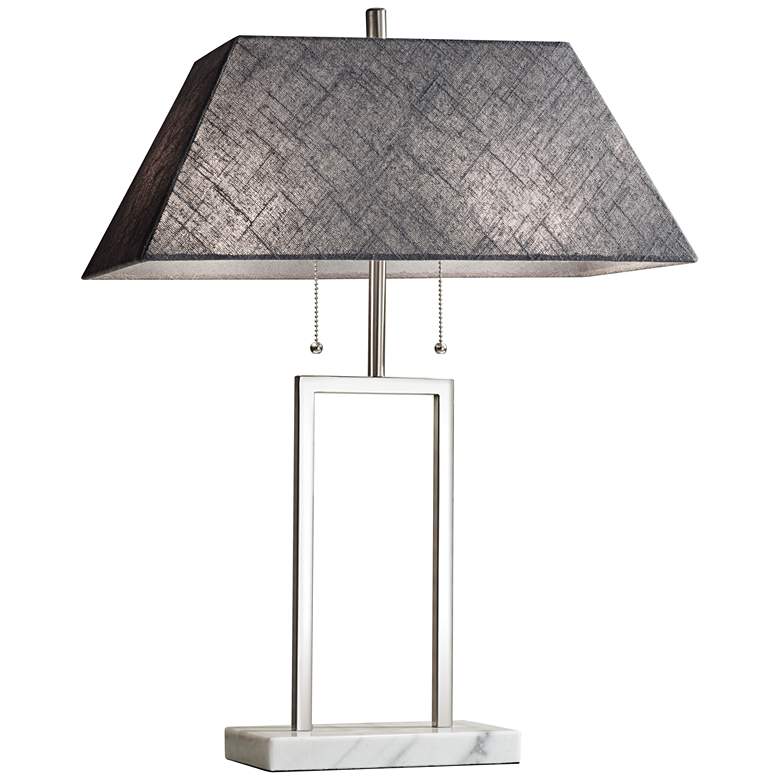 Image 1 Chambers Brushed Steel Table Lamp