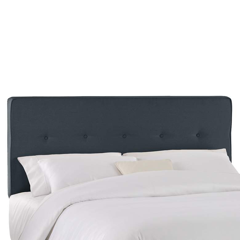 Image 1 Chambers Navy Queen Five Button Headboard