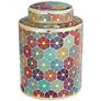 Chamboure Matte Multi-Color Round Jar with Lid