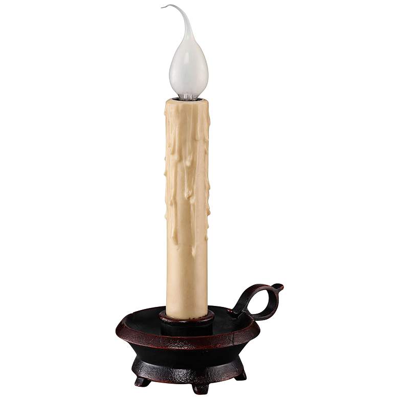 Image 1 Chameleon 9 inch High Faux Candle Table Lamp