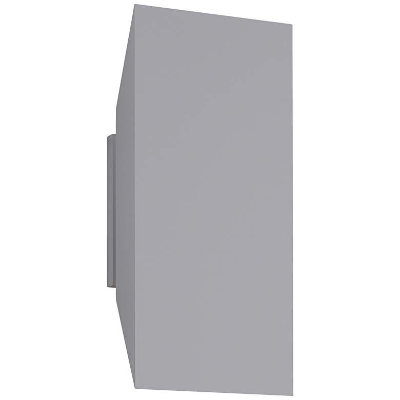 Image 1 Chamfer 11" High Textured Gray Outdoor LED Wall Light