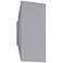 Chamfer 11" High Textured Gray Outdoor LED Wall Light