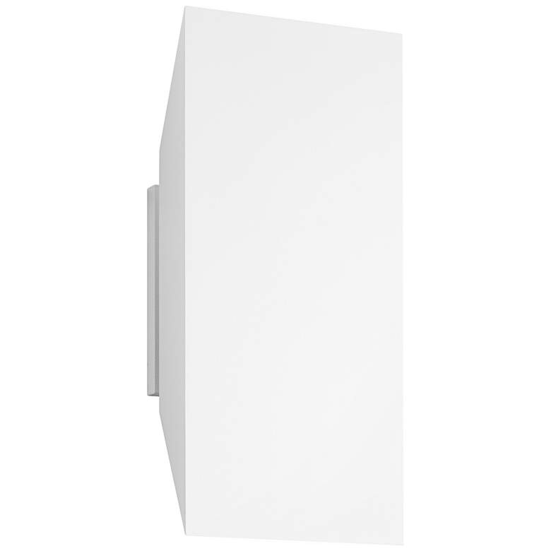 Image 1 Chamfer 11 inch High Textured White Outdoor LED Wall Light