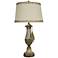 Champagne And Antiqued Gold Tassel Table Lamp