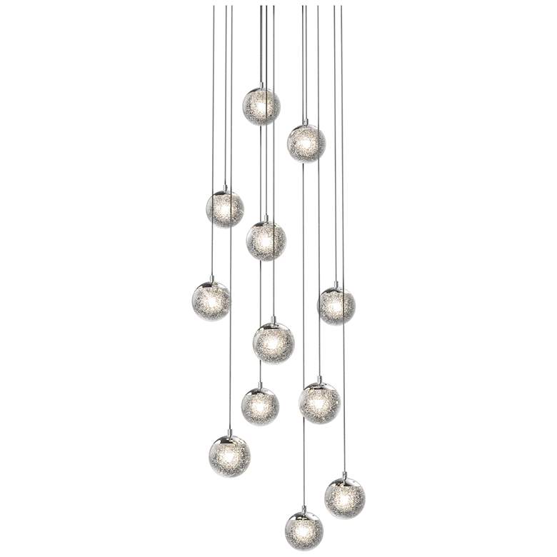 Image 1 Champagne Bubbles 12-Light Round LED Pendant