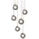 Champagne Bubbles 6-Light Round LED Pendant